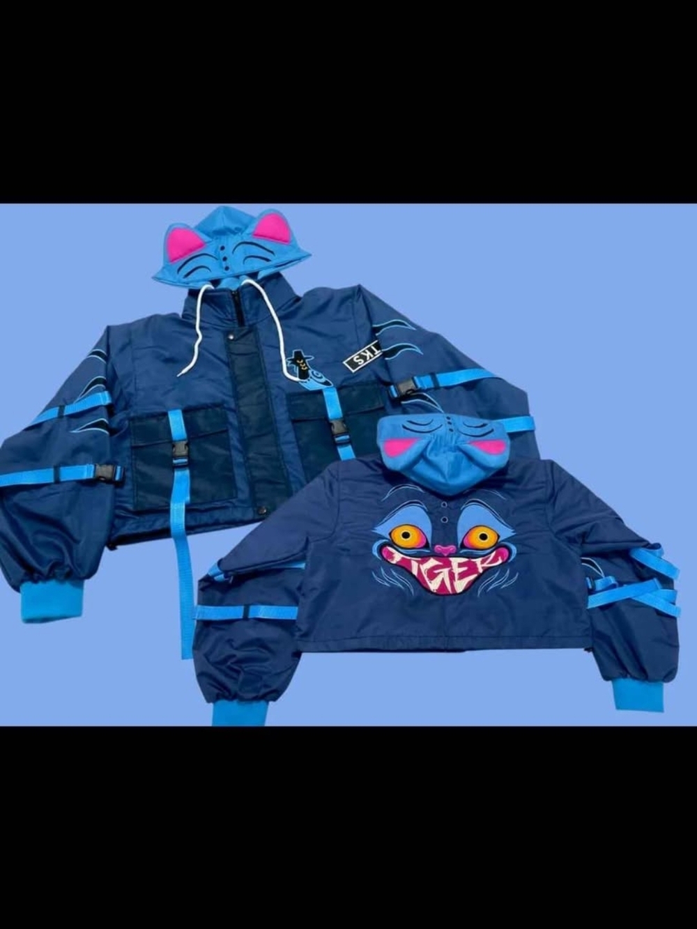 The Kigu Stop Derpy oversized cropped jacket